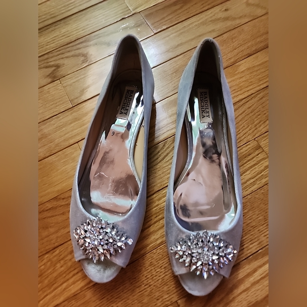 Badgley Mischka Taft Flat Open Front Shoes
